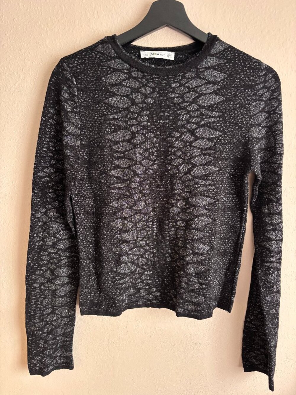 Zara Animal Print Knit Top